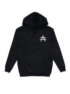 SIGNATURE LOGO #A HOODIE- BLACK