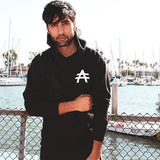 SIGNATURE LOGO #A HOODIE- BLACK