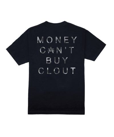 MONEY CAN'T BUY CLOUT T-SHIRT- BLACK