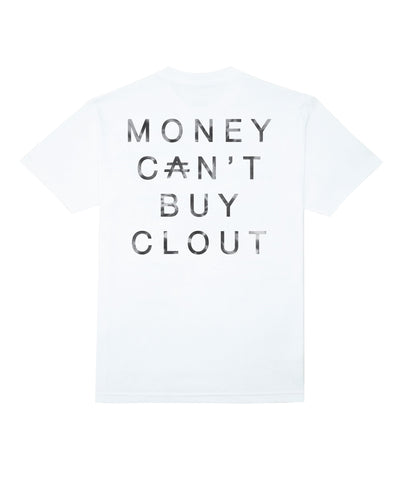 MONEY CAN'T BUY CLOUT- T-SHIRT- WHITE