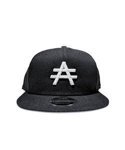 LOGO #A SNAPBACK HAT- BLACK