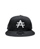 LOGO #A SNAPBACK HAT- BLACK